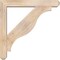 Ekena Millwork Funston Craftsman Smooth Bracket w/ Offset Brace, Douglas Fir, 5 1/2"W x 32"D x 32"H BKT0604X32X32FST04SDF - alternate 3